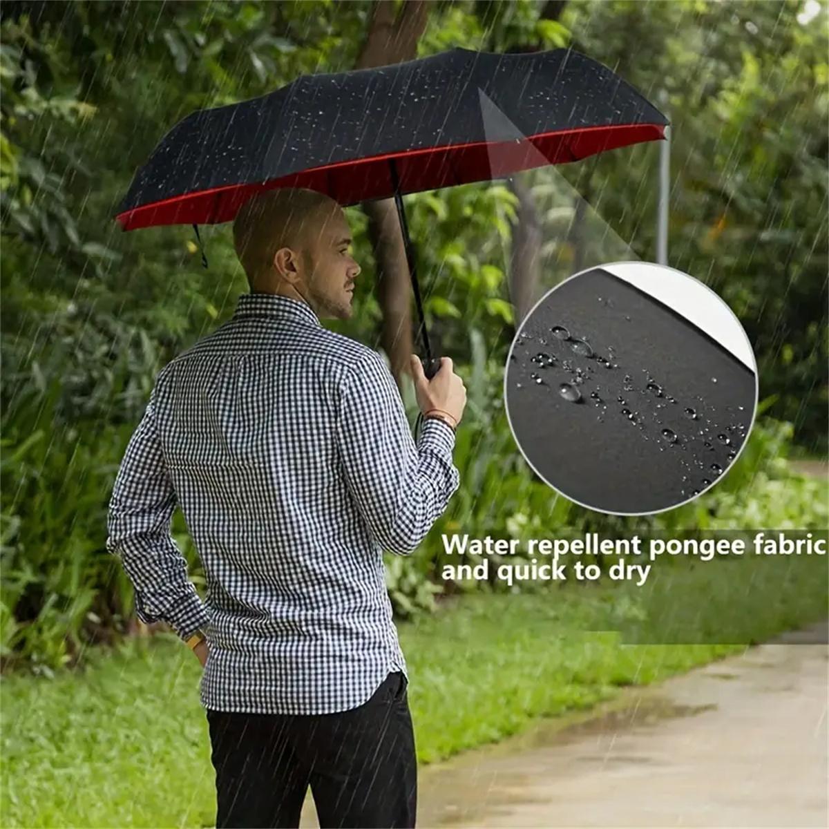 Double Layer Umbrella Fully Automatic Rain Windproof Automatic Folding Umbrellas Men Women Sun Protection And UV Umbrella
