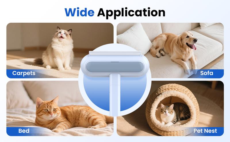 Pet Hair Removal Tool,Cat/Dog Hair Remover with Extra long Handle,Cat Lint Squeegee for Furniture,Carpet,Clothes, Bedding,Car,Window Pet Hair Removal Tool,Cat/Dog Hair Remover with Extra long Handle,Cat Lint Squeegee for Furniture,Carpet,Clothes, Bedding,Car,Window