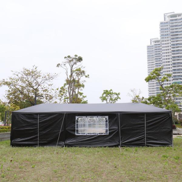 Outdoor Party Tent for Wedding, Garden Event | Spacious 10x30ft with Removable Sidewalls & Waterproof Shelter