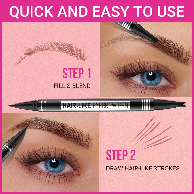 IMethod Best-Sellers Trending -Curved Eyebrow Pen - Microblading Brow Pencil, Micro-Fork-Tip Applicator & Eyebrow Pencil Magical 2-in-1 Dual-Ended Eye Brow Pencils for Women with 4-Fork-Tip & Precise Brush-Tip Makeup Blonde