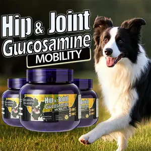 HELETY Dog Joint Protection Chewable Vitamins, Canine Nutritional Supplement with Probiotics