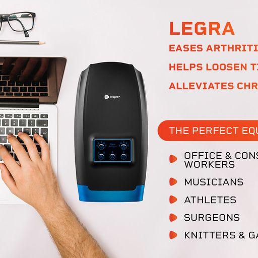 Lifepro Legra Hand Massager - Portable Massager Adjustable Comfort Adjustable Comfort Adjustable Comfort