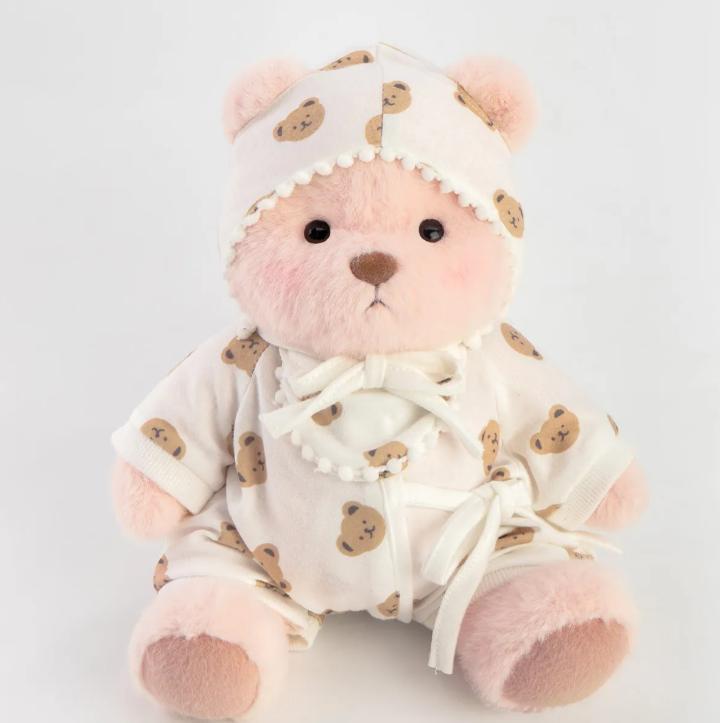 Getahug Teddy Pajamas Bear, Handmade dointed Teddy Bear Gift Soft Stuffed Doll Soft Stuffed Animals