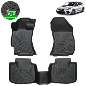 Floor Mats Subaru WRX/WRX STi 2015-2021 Fuel All Weather Floor Mats 1st & 2nd Row Carpet Protection 3D TPE Odorless