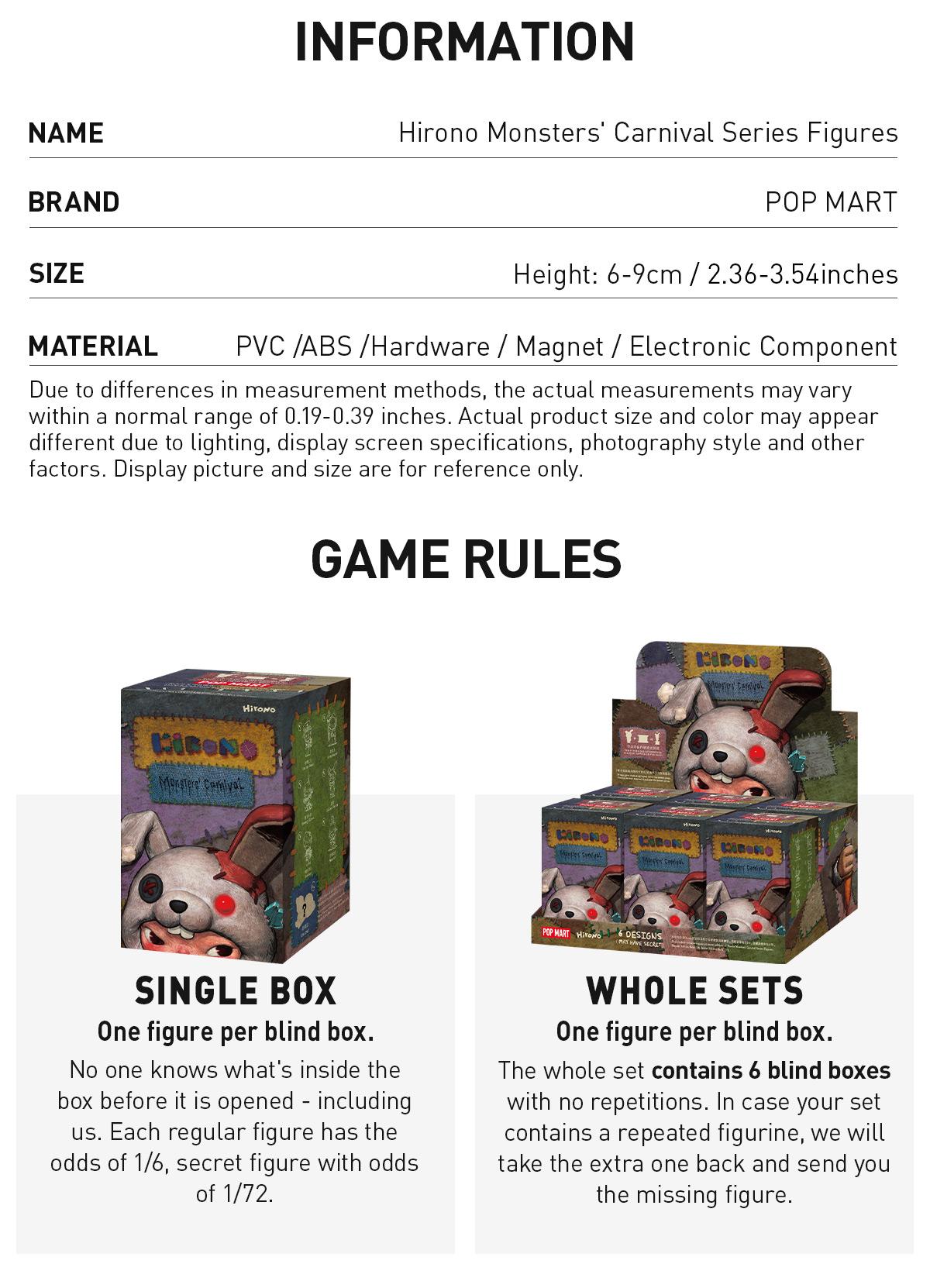 [Spanish]- Hirono Monsters' Carnival Series – Figuras en Caja Sorpresa