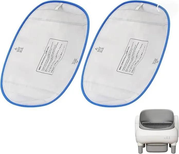 2 Pack Cat Litter Box Replacement Liner For Self Cleaning Litter Boxes, Universal Fit,Waterproof Basin Pad, Dustproof, Stain Resistant, Scratch-Resistant Soft Fabric,for Automatic Litter Boxes