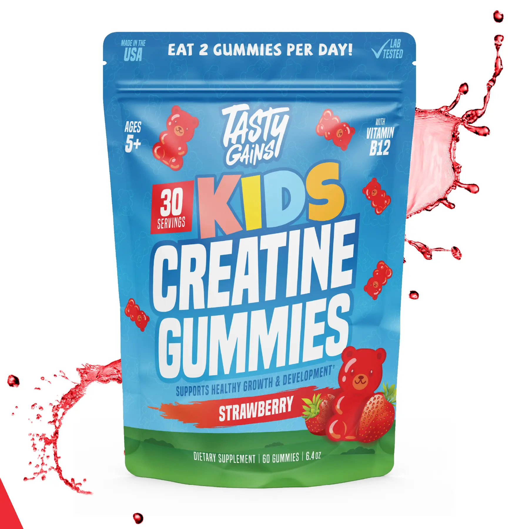 Tasty Gains Kids Creatine Gummies Tasty Gains Kids Creatine Gummies