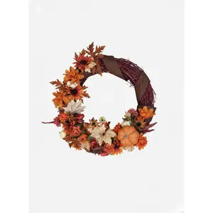Falling Into Autumn – Cranberry Grapevine Wreath