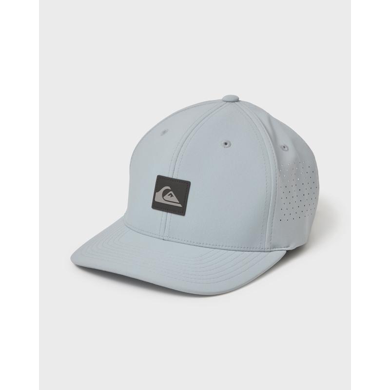 Quiksilver , Beach Head Tech Fabric Snapback Hat , Men's Stretch Fit Signature Logo , Beach Days & Travel Fitted Snapback Casual Outdoor Hat
