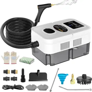 Steam Cleaner, 2500W High Pressure Steam Cleaner for Home, 10s Fast Heat-Up, Chemical-Free Steamer for Cleaning with 6 Steam Levels, 41oz Tank, Handheld Steam Cleaner for Car, Grease, Grout, Tile
