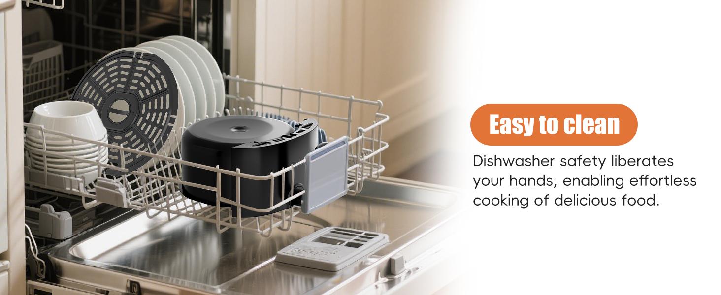 【NewYear2026】WHALL Air Fryer 4 Quart Capacity with View Window,  9-in-1 Digital Color Touchscreen, Nonstick Basket, Roast, Bake, Broil, Dehydrate & More, Dishwasher Safe, Less Oil, 12 Presets, New Year Gift