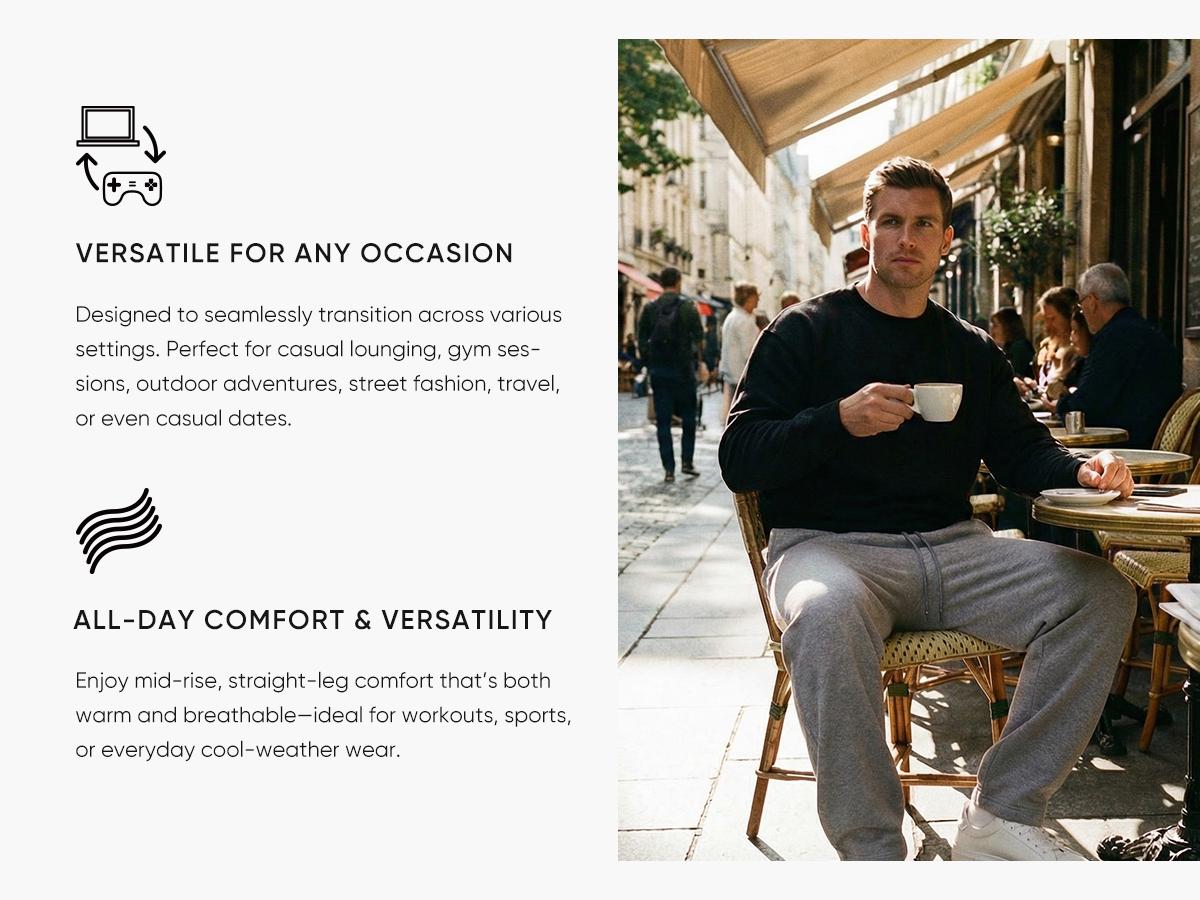 JMIERR Men's Casual Baggy Pants Wide Leg Lounge Travel Pants with Pockets JMIERR Men's Casual Baggy Pants Wide Leg Lounge Travel Pants with Pockets