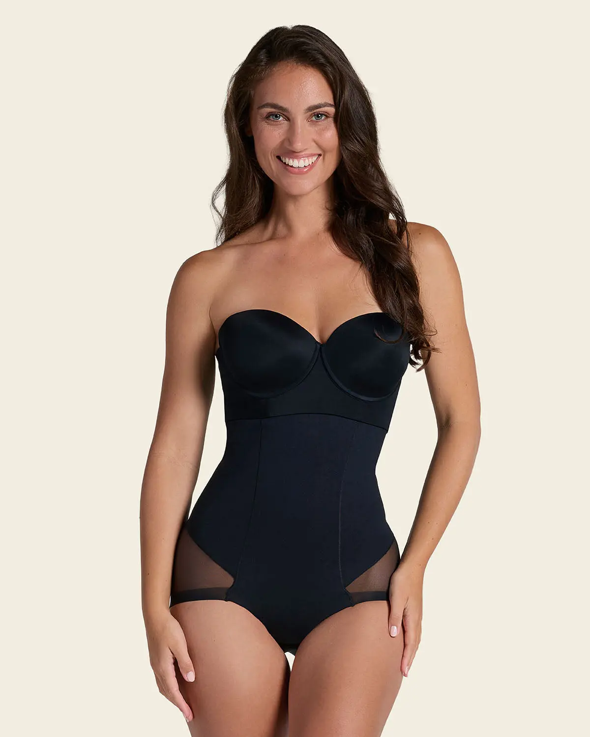 Leonisa Extra High-Waisted Sheer Bottom Sculpting Shaper Panty