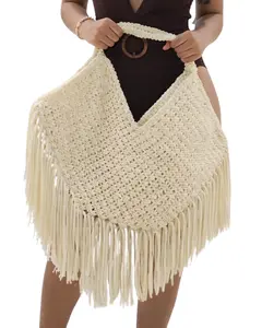 MACRAMÉ FRINGE TOTE BAG