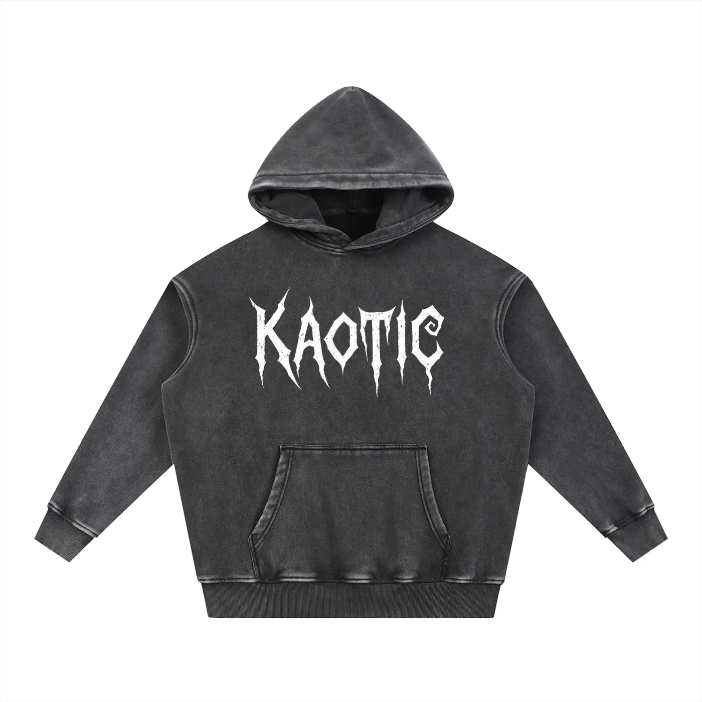 Snow Wash Fleece Oversize Hoodie