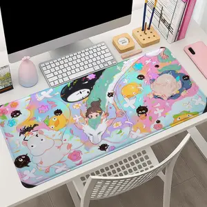 Kawaii Anime Mouse Pad, Keyboard Mat, Spirited Away Gaming Desk Mat, Spirited Away Anime Cozy Aesthetic Playmat For Computer Accessories, Gift For Gamers,