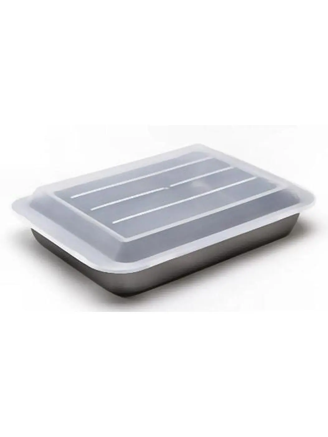 Bradshaw International 4009 N-S Rectangular 13x9 in Non-Stick Covered Cake Pan for Home Baking