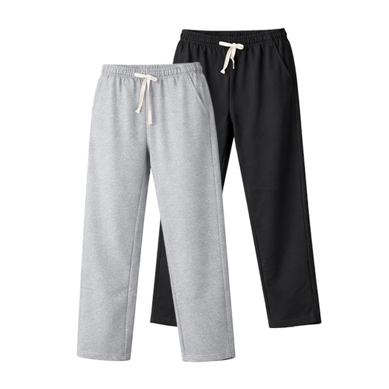 Classic unisex jogger pants three-piece set — regular fit suitable for all seasons; ideal for business casual, parties/vacations, and home leisure; solid-color straight-leg athletic joggers.