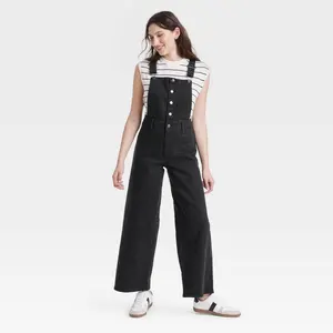 Women's Denim Sailor Overalls - Universal Thread Black 2 Women's Denim Sailor Overalls - Universal Thread Black 2