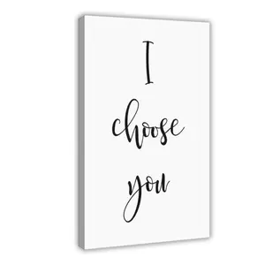I Choose You, Printable Wall Art, Love Quote, Love Typography Poster, Motivational, Inspirational, Clean, Minimalist, Elegant Design
