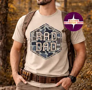 Rad Dad Deer Camo youth and adult shirt, father's day gifts, dad gifts, country boy clothing, toddler boy stuff, toddler boy clothing