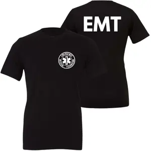 EMT Medical Paramedic Ambulance Emergency T-Shirt | Double Sided EMS First Responder Short Sleeve Tee Shirt