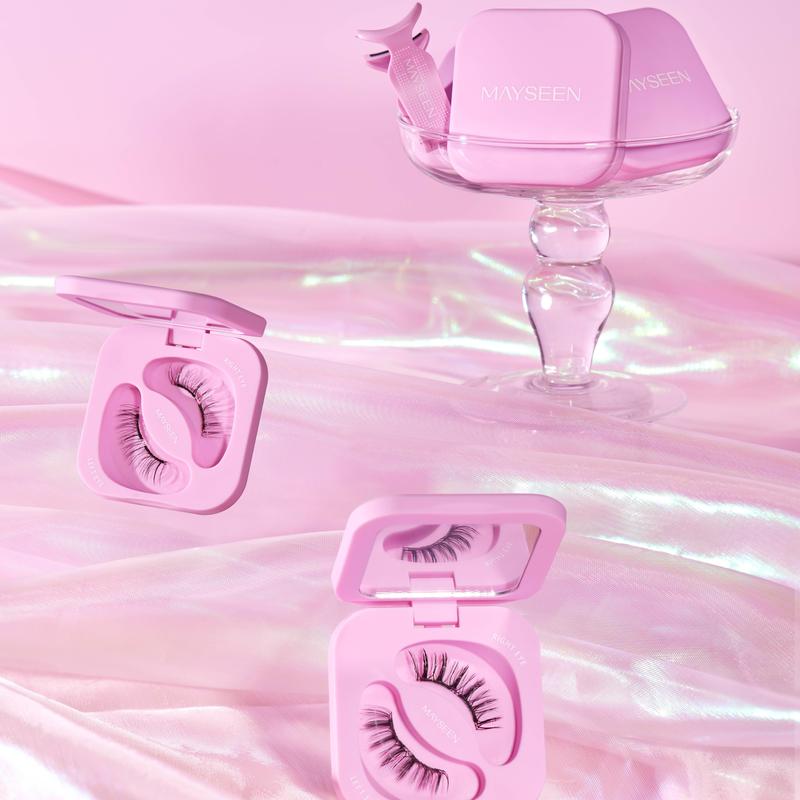 MAYSEEN Soft Magnetic Eyelashes, 11 Options, Eyelash Extensions with Applicator Kit, Reusable Magnetic Lashes, Glue-free, Waterproof, Lightweight, Fluffy Soft Magnetic Strip with Free Gifts: Eyelash Curler & Lash Setting Liquid, Gifts Pack, Cosmetic