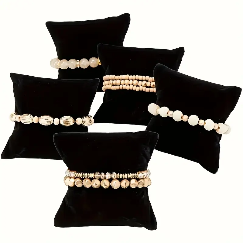 20pcs Black Bracelet And Watch Display Pillows - Soft Cushion Support for Jewelry Showcasing, Jewelry Making Display And Packaging Supplies, Beading And Jewelry Making