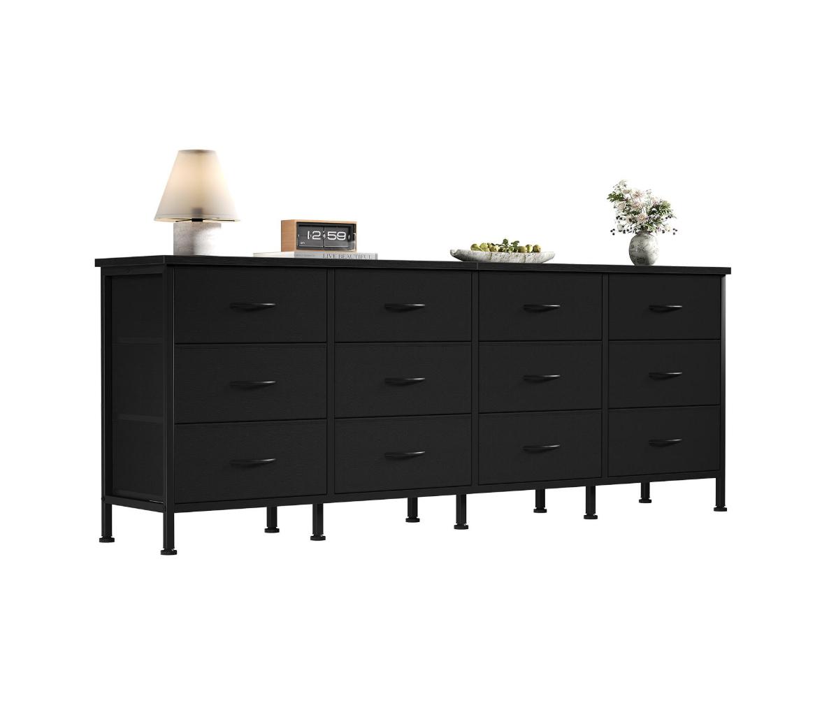 black 12 drawer dresser Four Hands Belmont 12 Drawer Dresser