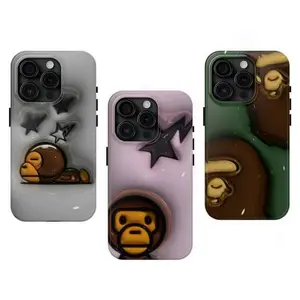 Baby Millo Bathing Design Tough Phone Case for iPhone 11, 12, 13, 14, 15, 16, 17 Pro Max Plus – Ultimate Anti-Drop, Waterproof, Shockproof, Scratch-Resistant Full Protection with Glossy Finish.