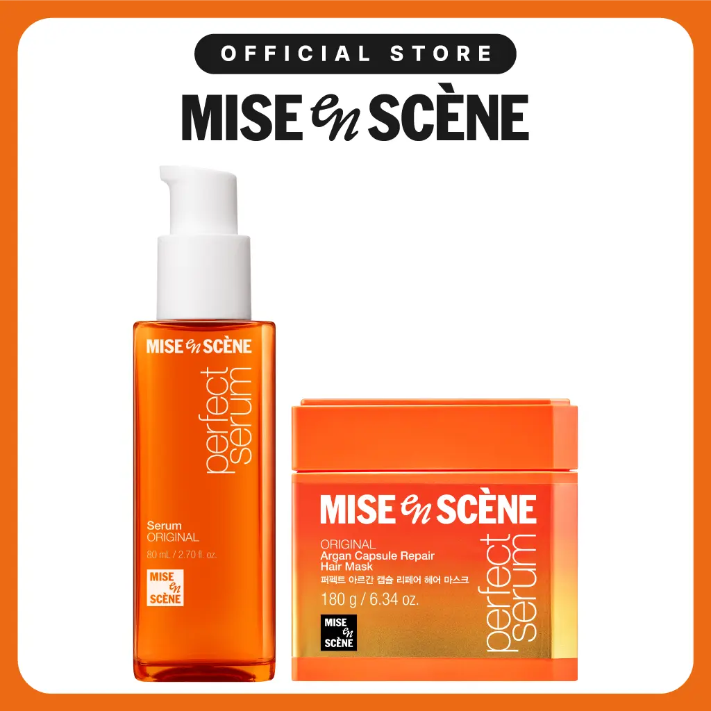 Perfect Hair Mask Duo | Argan Capsule for Intensive Repair, Hair Serum and Hair Mask Set, Home Care Treatment