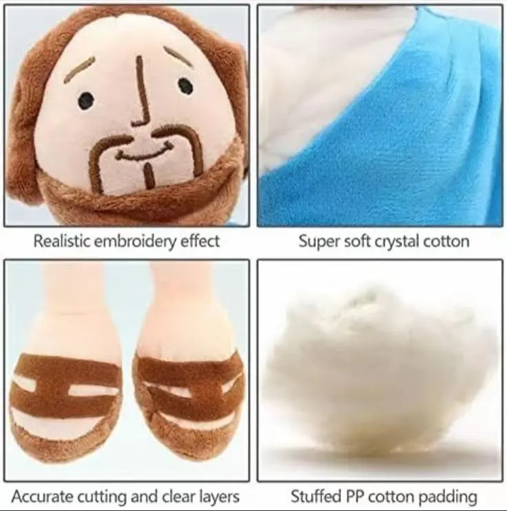 Jesus Plush Toy, 10 inch, Soft and Cuddly Stuffed Toy for Kids and Adults, Lovely Plush Gift, Religious Thanksgiving Christmas Christian Baptism Gifts, Christmas Decorations, My first addiction toys, Stuffed toys for Adults, Thanksgiving Christmas gift Jesus Plush Toy, 10 inch, Soft and Cuddly Stuffed Toy for Kids and Adults, Lovely Plush Gift, Religious Thanksgiving Christmas Christian Baptism Gifts, Christmas Decorations, My first addiction toys, Stuffed toys for Adults, Thanksgiving Christmas gift