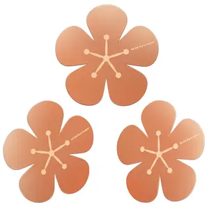 3Pcs Bird Bath Copper Purification Disk 99.99% Pure Copper Water Cleaning Discs 0.6mm Physical Clean Water for All-Season Universal Natural Fit for Outdoor Birdbaths, Bowls, Garden Fountain