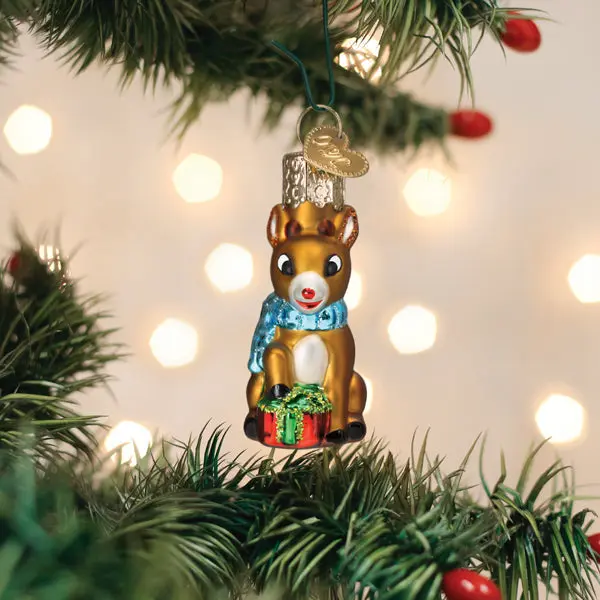 Mini Rudolph The Red-Nosed Reindeer Hanging Ornament, Festive Home Decor Ornament, Holiday Decor for Home Supplies