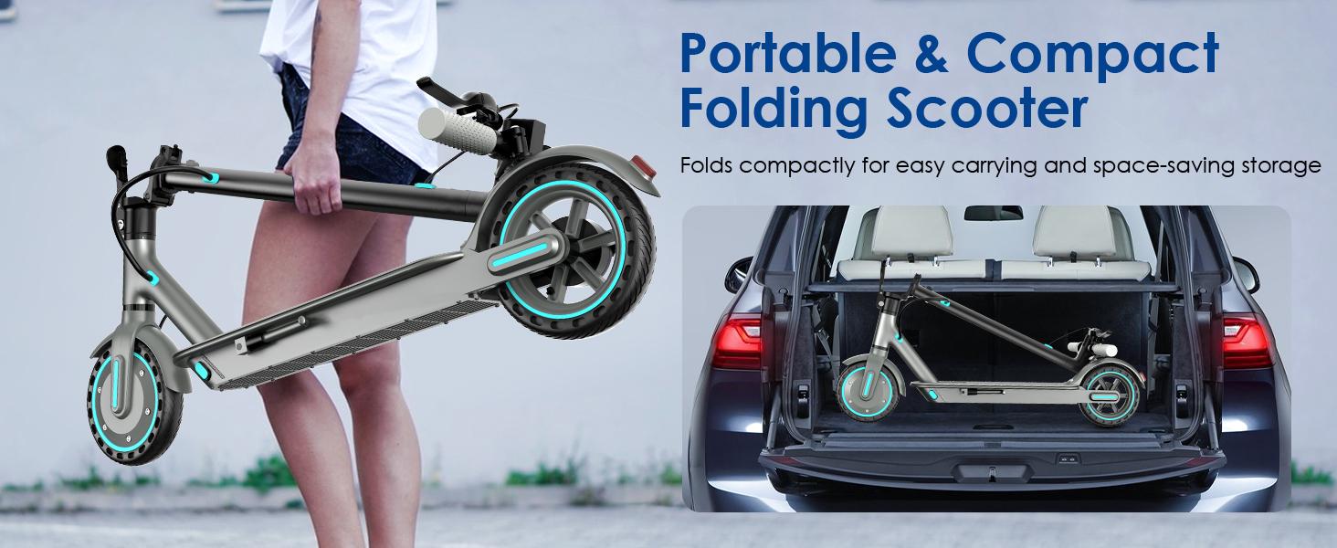 D8 Foldable Electric Scooter for Adults & Teens, 350W Motor, 19 MPH Top Speed, 15-18 Miles Range, 8.5" Solid Tires, APP Control, Portable Commuting Scooter D8 Foldable Electric Scooter for Adults & Teens, 350W Motor, 19 MPH Top Speed, 15-18 Miles Range, 8.5" Solid Tires, APP Control, Portable Commuting Scooter