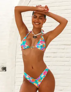 KULANI KINIS  Womens Paradise Pop Cheeky V Bikini Bottoms