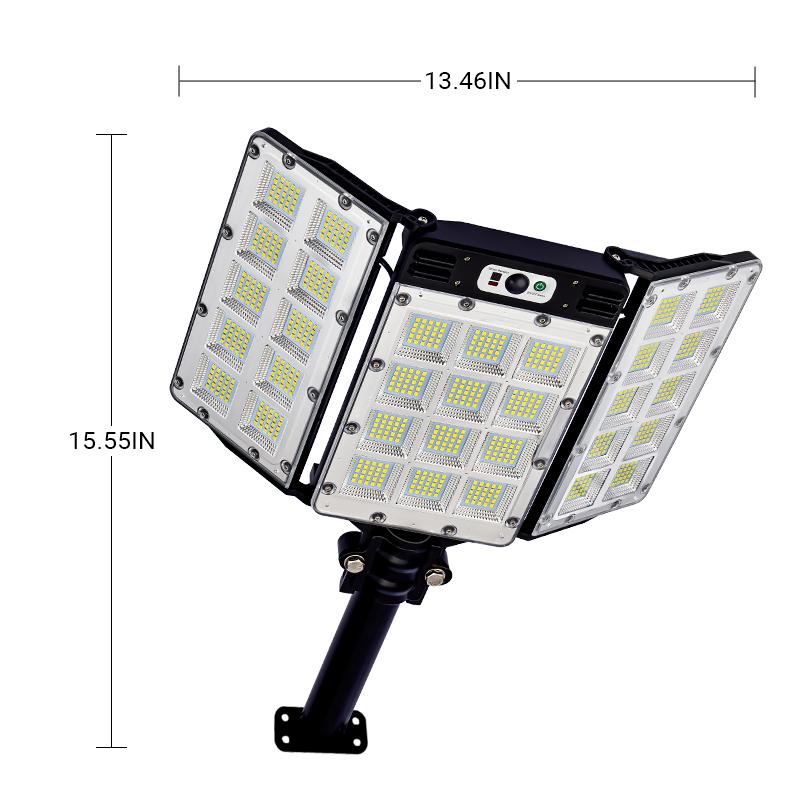Solar Flood Lights Motion Sensor Remote Control IP65 Waterproof 3 Brightness Modes Super Bright Outdoor Security Lights