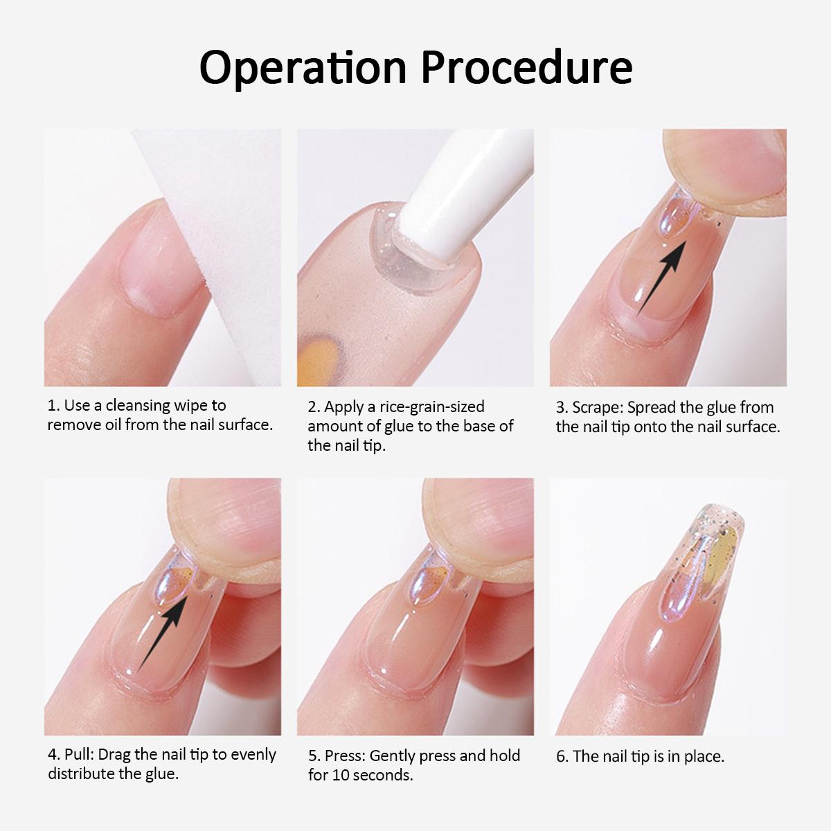 SOLWINK 10g LightFree 5Sec Nail Glue - No Lamp Needed Crystal Clear Jelly Gel