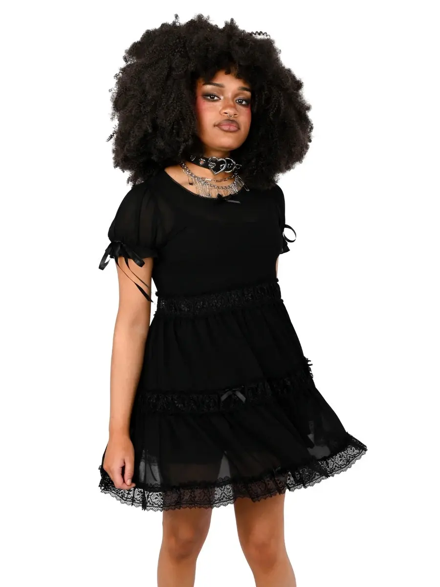 Clarisse Sheer Babydoll Dress FOXBLOOD - TikTok Shop Clarisse Sheer Babydoll Dress FOXBLOOD - TikTok Shop