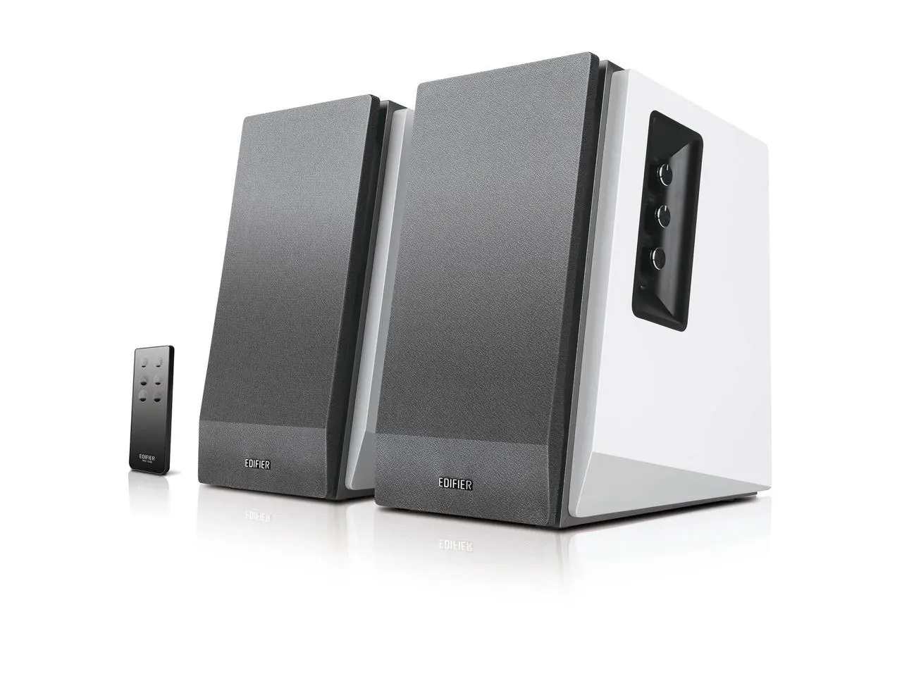 Edifier R1700BT Bluetooth Bookshelf Speakers - Active Near-field Studio Monitors - Powered Speakers 2.0 Setup Wooden Enclosure - 66w RMS - White