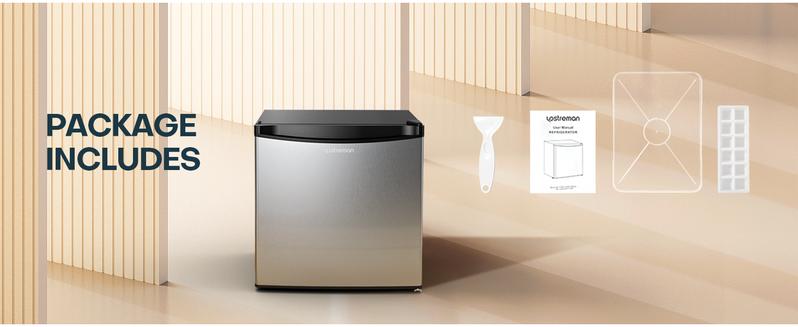 Upstreman mini fridges 1.7 Cu Ft with Freezer FR17 Adjustable Thermostat Energy Saving Low Noise Single Door Compact Refrigerator for Dorm Office Can Bedroom stainless Steel fridge mini brands Small pantry drink fridge skincare fridge Upstreman mini fridges 1.7 Cu Ft with Freezer FR17 Adjustable Thermostat Energy Saving Low Noise Single Door Compact Refrigerator for Dorm Office Can Bedroom stainless Steel fridge mini brands Small pantry drink fridge skincare fridge