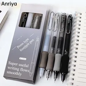 New Metal Clip Press Pen, Teacher'S Signature Pen, Creative And Dark-Themed Personalized Pen, Unique Signing Pen, Perfect Gift for Friends During The Back-To-School Season, Daily Writing Pen for Students, Clip Cloud Grip Soft Case