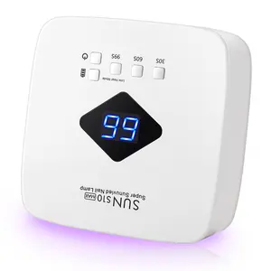 Rechargeable UV LED Nail Lamp with LCD Display, Cordless Smart Nail Dryer for Fast Curing, Professional Nail Light for All Gel Nail Polish