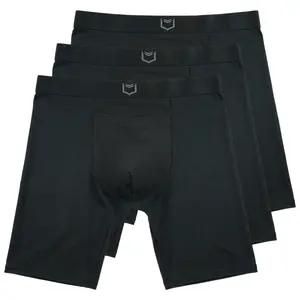 SHEATH V Modal Men's Single Pouch Horizontal Fly Boxer Brief 8" (3 Pack)