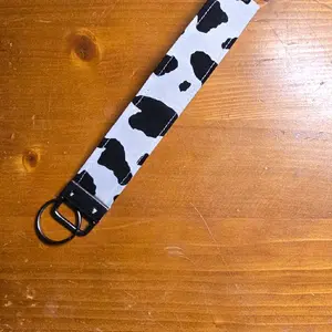 Western Cow Print wristlet key chaingifts for women