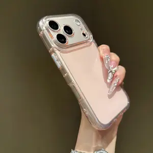 High Appearance Jelly Color Airbag Shockproof Case for for iP17 Pro Max/16/15/14/13/12 - 4Corner Protection, Slim Lightweight Design