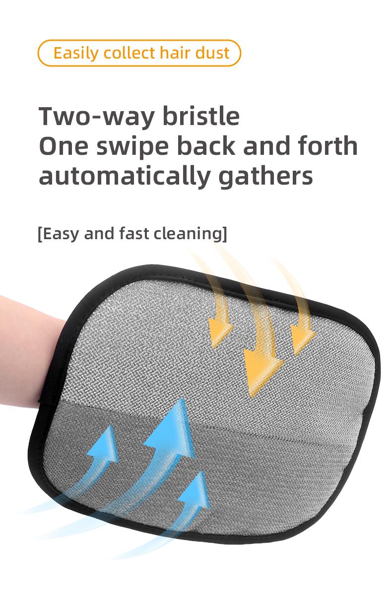 【BOGO】2PCS Pet Hair Removal Gloves – Upgraded Electrostatic 5-Finger Design, Reusable & Adjustable, Perfect for Clothes, Couch, Carpet & Car Seats