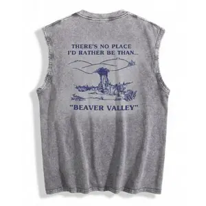THERE IS NO PLACE I'D RATHER BE THAN BEAVER VALLEY Tank Top Sleeveless Shirt, Funny Gym Tank Top, Flirty Workout Muscle Tee, Unisex Fitness Apparel, Sarcastic Gym Wear, Summer Training Top, Gift for Gym Lover