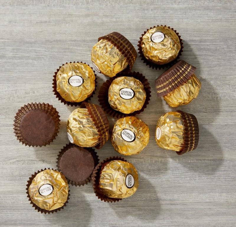 Ferrero Rocher Premium Milk Chocolate Hazelnut 48 ct - Delicious Combo of Hazelnut Milk Chocolate & Crispy Wafers Snack Box