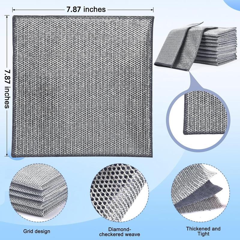 2025 Multipurpose Cleaning Cloth - Scratch-Free Wire Dishwashing Cloth for Wet and Dry Use, Double-Layer Wire Cleaning Cloth for Kitchen Wipes 2025 Multipurpose Cleaning Cloth - Scratch-Free Wire Dishwashing Cloth for Wet and Dry Use, Double-Layer Wire Cleaning Cloth for Kitchen Wipes
